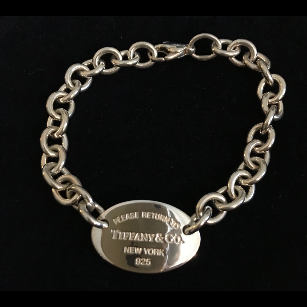 Silver Return To Tiffany Oval Tag Bracelet